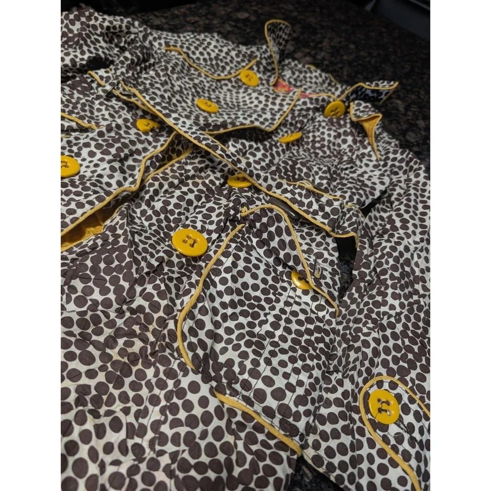 Girls Dollhouse Dark Brown And Yellow Jacket Size 12